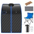 thumbnail image 5 of Patiojoy Portable Steam Sauna Spa Household Personal Sauna Tent with 9-Level Temperature &Timer Black, 5 of 5