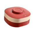thumbnail image 4 of Lipstore Divided Serving Tray Food Server Snack Platter for Home Dining Room New Year Red and White, 4 of 8