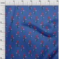 thumbnail image 2 of oneOone Georgette Viscose Fabric Leaves & Floral Block Decor Fabric Printed BTY 42 Inch Wide, 2 of 4