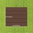 thumbnail image 3 of Outsunny 8.2' x 8.4' Pergola Canopy Top Only, Fit 10' x 10' Frame, Coffee, 3 of 10