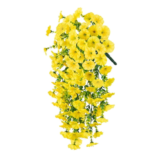 JilgTeok 2 Packs Simulated Roses Artificial Flower Plastic Wrapping Plants Fake Flowers Vines for Home Garden Porch Yard Living Room Ceiling Spring Decoration Clearance