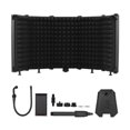 thumbnail image 1 of Isolation Shield, avec 3/8 Pouces 5/8 Pouces Mic Mount Stand Tablet Mic Son avec Isolation Shield 3/8 Pouces 5/8 Pouces Mic Mount Inch 5/8 Pouces Shield 5 Panneaux Mic Clip Studio Live Tablet Clip Studio Audio, 1 of 7