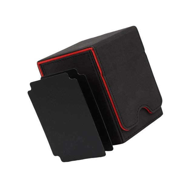 ziyahi Étui en Cuir 100+ Cartes pour Cartes de Visite Noir Rouge
