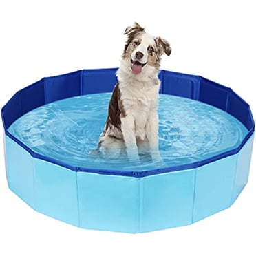 Piscine pour Animaux en PVC, Baignoire Portative pour Chien, Piscine pour Chien Pliable, Piscine en Plastique pour Chiens, Baignoire pour Chiens pour Nager et Bainer 39,4 Pouces X 11,8 Pouces