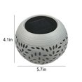 thumbnail image 3 of Clearance! Solar Outdoor Table Lantern Flickering Flame Light Round Pot With Warm Yellow Garden LED Tabletop Lamp Decorative For Garden Yard Specials of The Day Weekly Finds #07, 3 of 7