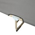 thumbnail image 4 of Chaise Longue, Fauteuil Inclinable Simple en Fer, Chaise Longue Pliante Inclinable, Chaise-Lit de Camping, Lit Pliant, Chaise Longue de Patio, Chaise Longue d'Extérieur avec Oreiller pour, 4 of 7
