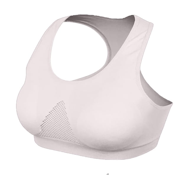 Yuyuzo Sport Bra for Women Plus Size High Impact Comfortable Mesh Bra Racerback Workout Padded Yoga Bras