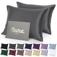 thumbnail image 1 of Bare Home Satin Pillowcase Set - Luxury Pillowcases - Soft and Smooth - Breathable - Envelope Closure - Standard, Gray, 1 of 8