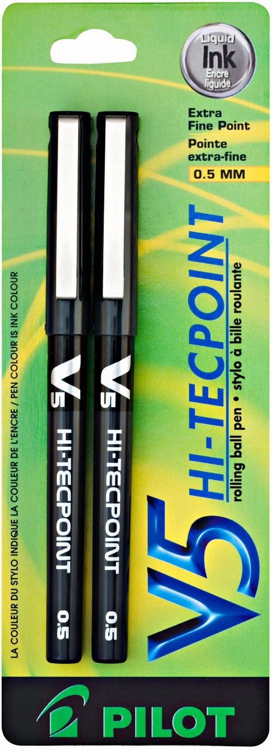 Pilot Hi-Tecpoint V5 Roller Ball Pens - Black