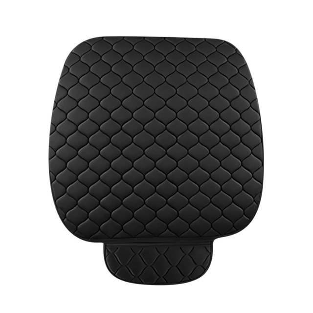 1pc Car Seat Cushion Premium Silk Wadding Non-Slip Rubber Bottom With Storage Pouch Car Seat Pad Universal