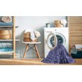 thumbnail image 2 of Ahgly Company Tapis d'Intérieur Lavable en Machine Carré Violet Transitionnel, 6 Pieds Carré, 2 of 7