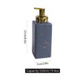 thumbnail image 2 of Qeeadeea Marble Ceramic Foaming Soap Dispenser, Cubic Foam Soap Dispenser With Gold Pump, Hand Foaming Dispenser, For Barthroom Kitchen-grey-Foam Bottle, 2 of 7
