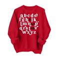 thumbnail image 2 of Penkiiy Chandails en Molleton de la Saint-Valentin pour Femmes - Mignon Chandail en Molleton de la Saint-Valentin Décontracté Cœur Pull Grahic TG Rouge, 2 of 4