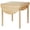 Natural Wood, variant on HOMCOM 55" Wood Kitchen Table, Drop Leaf Tables for Small Spaces, Black