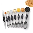 thumbnail image 4 of Yhmxh Kitchen Utensils Spoons Cutlery Stainless Steel Double-headed Measuring Spoon 6-piece Set Seasoning Spoon Measuring spoon, 4 of 9