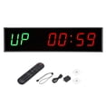 thumbnail image 1 of Unique Bargains LED Gym Timer 11.4' x 3' Gym Clock Count Down/Up Clock Interval Timer with Remote Ultra Clear Digital Display, 1 of 7