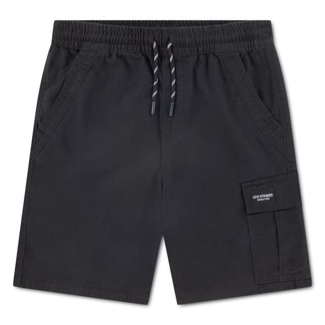 Levi Strauss Signature Boys' Mid-Rise Cargo Shorts
