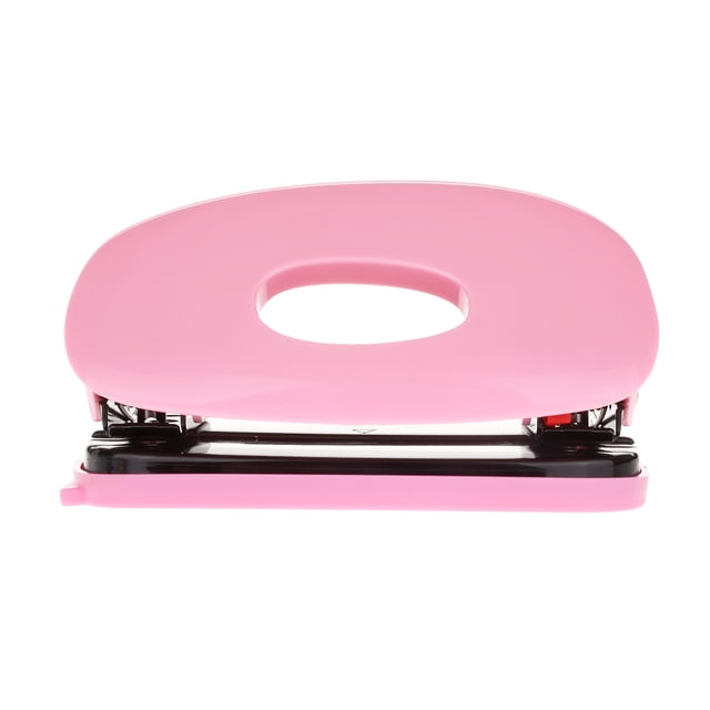 KW-triO Portable 2 Hole Punch Handheld Metal Hole Puncher 10 Sheet Capacity 6mm Aperture Paper