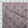 thumbnail image 3 of oneOone Velvet Gray Fabric Asian Paisley Sewing Craft Projects Fabric Prints By Yard 58 Inch Wide, 3 of 4