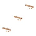 thumbnail image 2 of relayinert Guitar Bell Nut Height Adjustable Width Brass String Nuts Electric Guitars Parts Decorative Wear-resistant Beginner Use As Shown 3PCS, 2 of 6