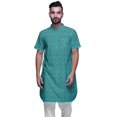 thumbnail image 1 of Atasi Kurta Imprimée pour Hommes Col Mandarin Coton Cambric Chemise Kurta Décontractée, 1 of 1
