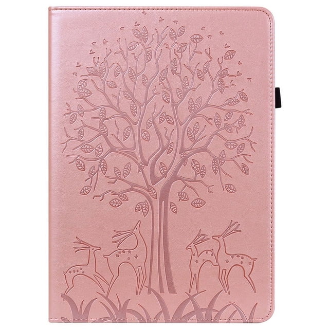 For Amazon Fire Max 11 2023 Case Folding Stand Smart Stand PU Leather Tablet Cover for Fire Max 11 Inch Fire Max 11 Tablet Case rose gold-deer For Fire Max 11 2023