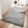 thumbnail image 1 of Boovnll Bathroom Water Absorbing Door Mat Convenient Machine Wash Lightweight Fabric Quick Water Absorption Non Slip Floor Mat, 1 of 6