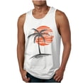 thumbnail image 1 of LSLJS Tank Tops Men Coconut Tree Sunset Print Sleeveless Muscle Shirt Beach Tank Tops, 1 of 7