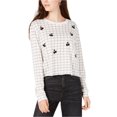 thumbnail image 1 of Carbon Copy Womens Cherries Embellished T-Shirt, White, Medium, 1 of 5