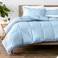 thumbnail image 1 of Bare Home Goose Down Alternative Comforter Set - 3 Piece Set - Queen, Light Blue, 1 of 7