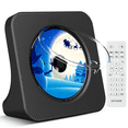 thumbnail image 1 of Qoosea Desktop CD Player Portable with Bluetooth,Dual Stereo Speakers, CD Music Player for Home with Remote Control, 1 of 8