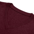 thumbnail image 3 of Styesk Mens Sweater Men's Wool Casual Solid Color-Neck Sleeveless Sweater Pullover, 3 of 7