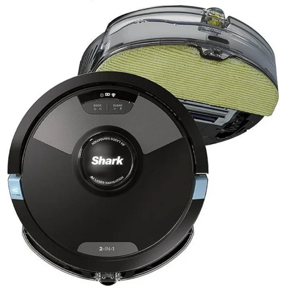 Aspirateur Robot et Vadrouille 2-en-1 Remis à Neuf Shark RV2610WDCA AI Ultra avec Matrice de Nettoyage Navigation