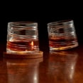 thumbnail image 2 of Pirouette Spirale Old Fashion Whiskey Glass With Bamboo Coaster 300ml Set of 4, 2 of 4