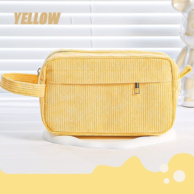 Large Pencil Case,Corduroy Pencil Case Storage Bag High-End High Value Large Capacity Pencil Case,Large Storage Bags,Large Capacity Pencil Case,Large Pencil Bag