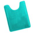 thumbnail image 2 of 1 Contour Clara Clark Bath Mat Bathroom Rug - Absorbent Memory Foam Bath Rugs - Non-Slip, Thick, Cozy Velvet Feel Microfiber Bathrug, Plush Shower, Toilet- Floor Bathmats Carpet - Teal - 24"x19", 2 of 6