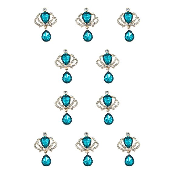 braveheart 10 Pcs Boutons-Pression en Strass Multicolores de Mode Pendentifs de Costume Fermoir Accessoires de Bijoux de Mariage Base de Broche Type 1 Type 5