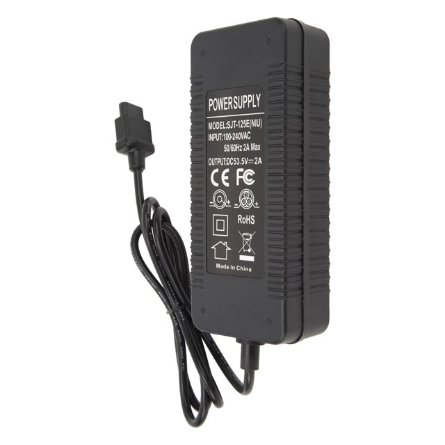 Electric Bike Charger, 53.5V 2A Flame Retardant Housing Scooter Battery Power Adapter for Replacement US Plug,EU Plug