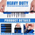 thumbnail image 4 of Socket Organizer Heavy Duty Socket Set Holder Durable Socket Steel Rack with Portable Handle Socket Storage Tray Organizer Total Holding 48 Sockets for Sockets  (Blue ), 4 of 10