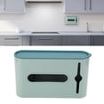 thumbnail image 4 of Grocery Bag Dispenser, Plastic ABS Trash Bag Holder Visible Window Waterproof Dustproof  For Office Green, 4 of 8
