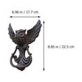 thumbnail image 2 of AURARMLET 1Set Garden Door Knocker Owl Shape Black Iron for Outdoor Home Use, 2 of 8