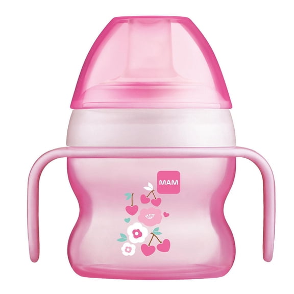 MAM Tasse d'Initiation, Tasses à Bec pour Tout-Petits avec Poignées, Fille, 5 Onces