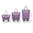 thumbnail image 2 of Large Capacity Travel Bag with Wheels, Universal Wheel Removable, Expandable Foldable Duffle Bag, 2 of 7