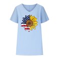thumbnail image 3 of Birdeem Women V-Neck Print T-Shirts Fashion Comfortable Female Blouses Tops, 3 of 6