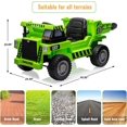 thumbnail image 2 of Kids Ride-on Dump Truck with Remote Control, 2-Speed Electric Toy Car, Shovel, Music for Outdoor Play, 2 of 10