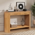 thumbnail image 3 of Noble House Table Console avec Tiroirs de Rangement, Table d'Entrée Étroite Moderne en Bois pour Salon et Couloir, Brun, 3 of 6
