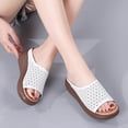 thumbnail image 2 of Summer New Style Roman Folk Style Outer Wear Thick Bottom Slope With Fish Mouth Womens Sandals And Slippers, 2 of 9
