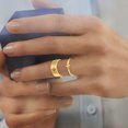 thumbnail image 4 of TopLLC Rings Ladies Fashion Geometric Airplane Set Opening Jewelry Ring Ladies, 4 of 4
