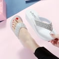 thumbnail image 4 of LSLJS Sandales d'Été à la Mode avec Strass, Sandales de Plage Compensées, Chaussures de Plage Décontractées pour Femmes, Pantoufles pour Femmes, 4 of 6