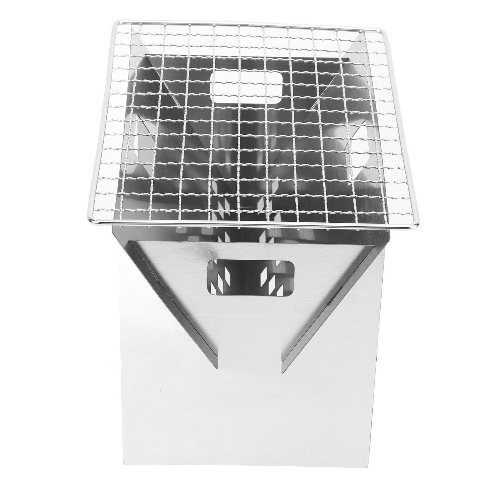 Outdoor Folding BBQ Grill, Folding Charcoal BBQ Grill Detachable Surrounding Vents with Storage Bag for Backyard Party